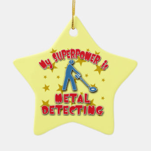 My Superpower is Metal Detecting Ceramic Tree Decoration