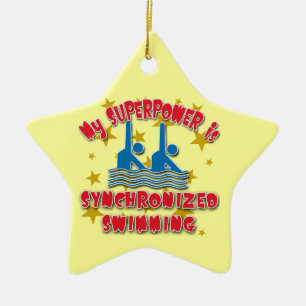My Superpower is Synchronised Swimming Ceramic Ornament