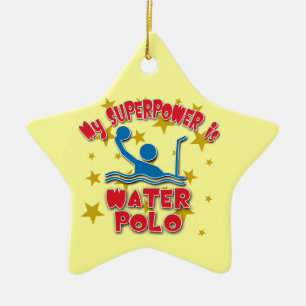 My Superpower is Water Polo Ceramic Ornament