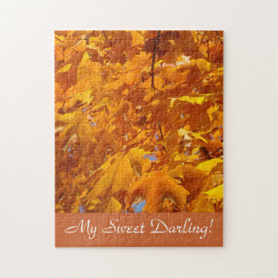 My Sweet Darling! puzzles Golden Autumn Leaves