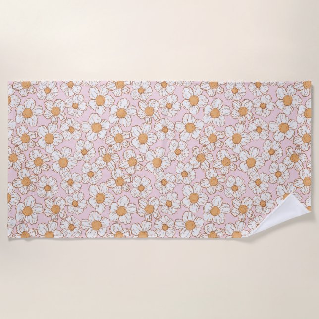 My Sweet Flowers Beach Towel (Front)