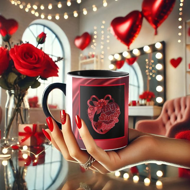 My Sweet Heart Red Shiny Valentine Coffee Mug (Creator Uploaded)