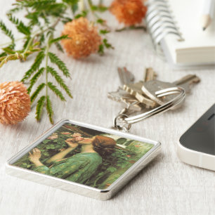 My Sweet Rose, or Soul of the Rose by Waterhouse Key Ring