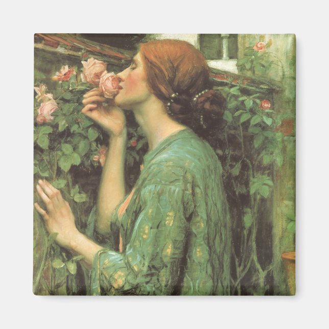 My Sweet Rose, or Soul of the Rose by Waterhouse Magnet (Front)