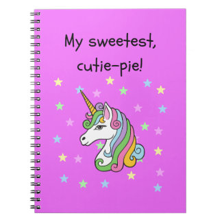 My sweetest, cutie-pie! notebook