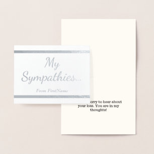 "My Sympathies…" Card