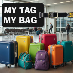 My tag my bag   Funny luggage tag for travellers