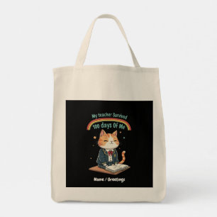 My Teacher Survived 100 Days of Me Tote Bag