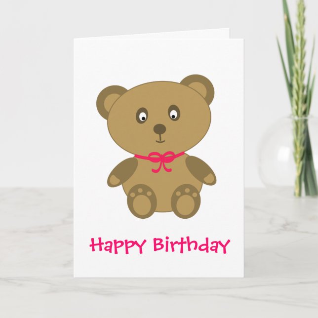 My Teddy Bear Card (Front)