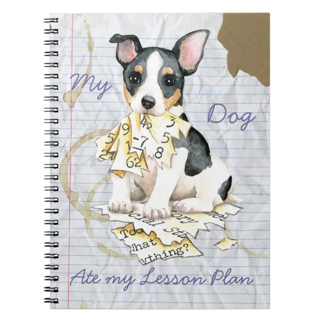 My Teddy Roosevelt Terrier Ate My Lesson Plan Notebook (Front)