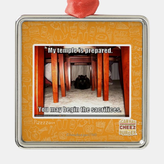 My temple is prepared. metal ornament (Front)