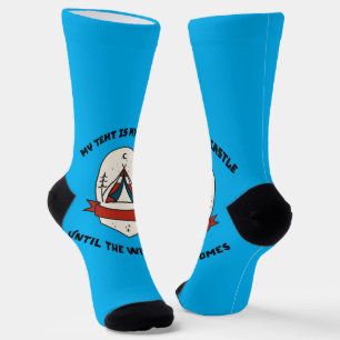 My Tent İs My Castle Until The Wind Comes Desert Socks