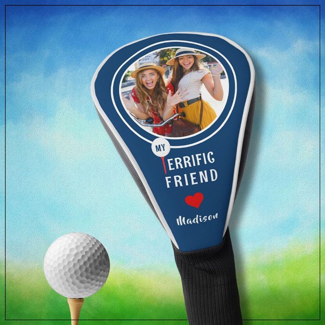 My Terrific Friend Personalised Golfer Photo  Golf Head Cover (Creator Uploaded)