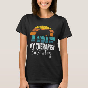 My Therapist Eats Hay For Horse Lovers Grunge Girl T-Shirt
