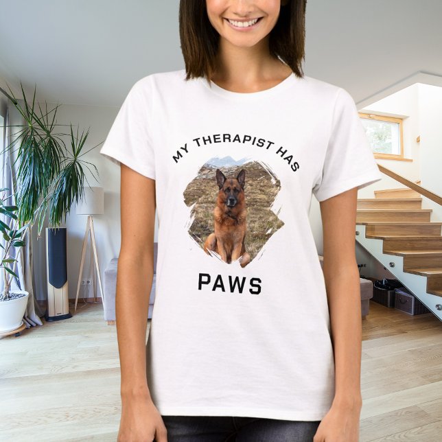 My therapist has paws dog photo T-Shirt (Creator Uploaded)