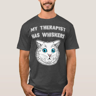 My Therapist Has Whiskers Cat Lover Tee Cat Owner