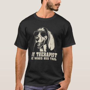 My Therapist He Wags His Tail Basset Hound T-Shirt