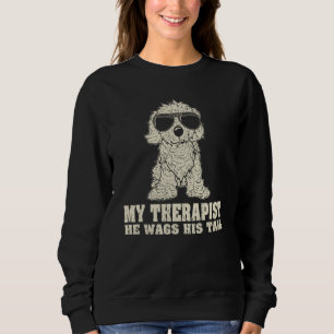 My Therapist He Wags His Tail Cavapoo Sweatshirt
