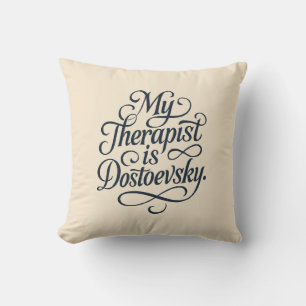 My therapist is Fyodor Dostoevsky Mug Cushion