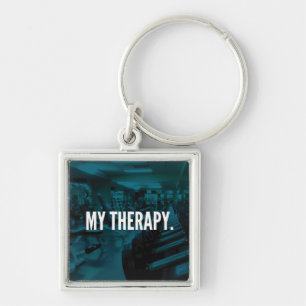 MY THERAPY - Bodybuilding Workout Motivational Key Ring