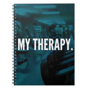 MY THERAPY - Bodybuilding Workout Motivational Notebook