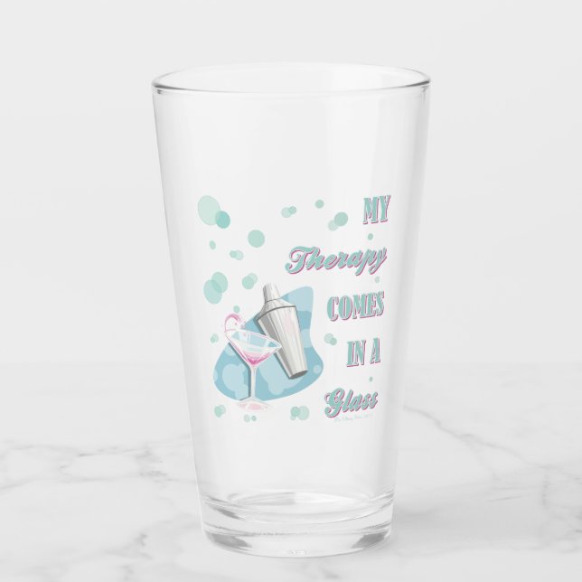 MY THERAPY COMES IN A GLASS! GLASS (Front)