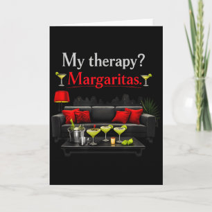 My therapy_ margaritas. party crew lounge design card