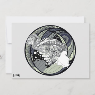 My thoughts. Abstract art. Graphics Invitation