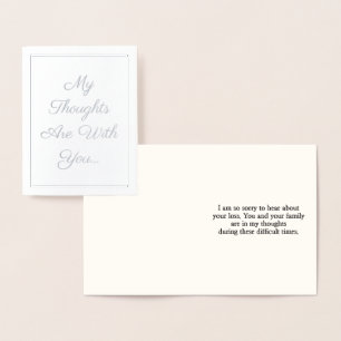 "My Thoughts Are With You…" Card