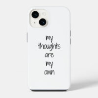 My Thoughts iPhone Case