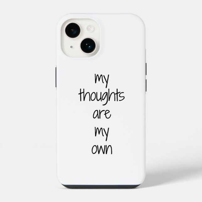 My Thoughts iPhone Case (Back)