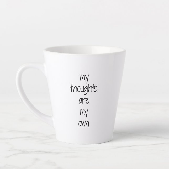 My Thoughts Latte Mug (Left)