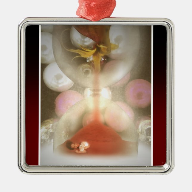 My time is already running late metal tree decoration (Front)