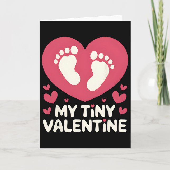 My Tiny Valentine Pregnancy Announcement  (Front)