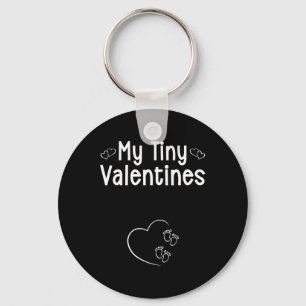 My Tiny Valentines Twins By New Mom Pregnancy Anno Key Ring