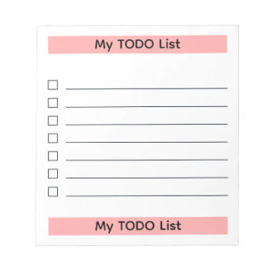 My To-Do List Tear-Off Notepad
