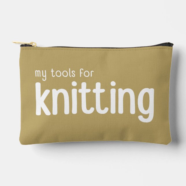 My Tools for Knitting Notions Pouch Bag (Front)