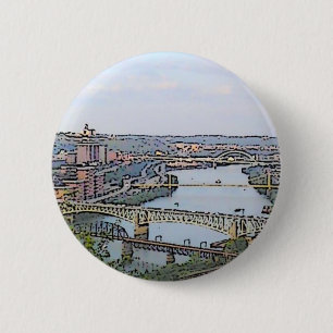 My Town 6 Cm Round Badge