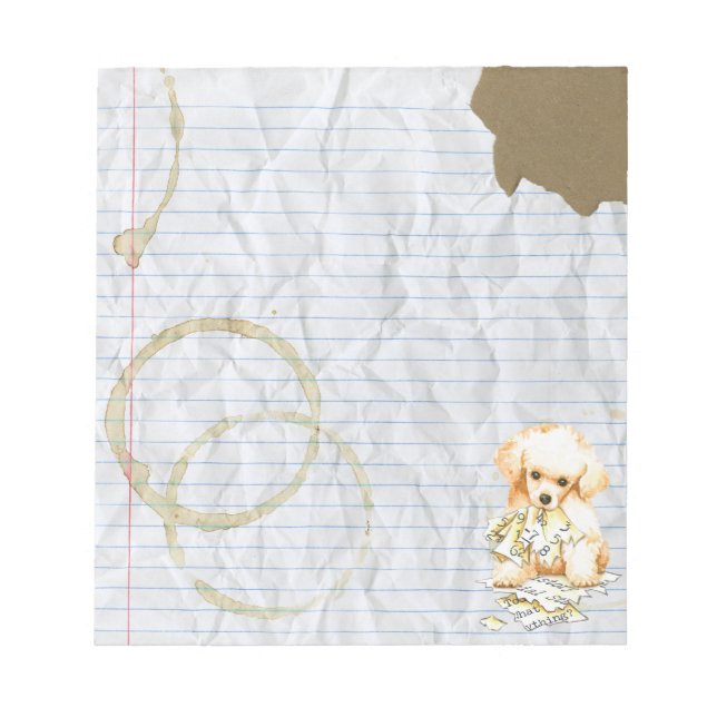 My Toy Poodle Ate my Lesson Plan Notepad (Front)