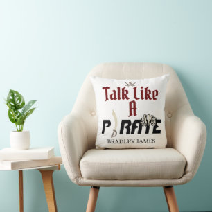 My Treasure International Talk Like a Pirate day Cushion