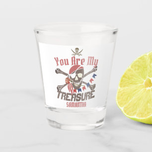My Treasure   International Talk Like a Pirate day Shot Glass