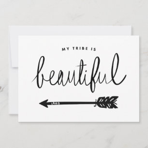 My Tribe Is Beautiful Stylish Hand-Lettered