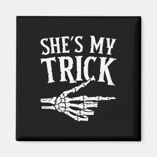 My Trick Halloween Costume Matching Couple Boyfrie Magnet