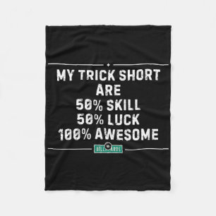 My Trick Shot Billiards Vintage Pool Player Funny  Fleece Blanket