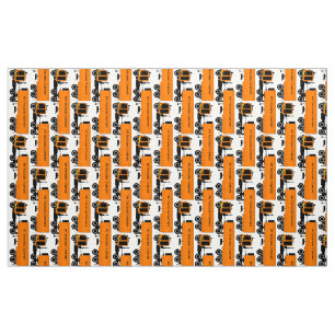 My Trucking Company Novelty Print Fabric