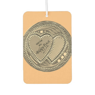 My True Love You are My Happy Place  Car Air Freshener