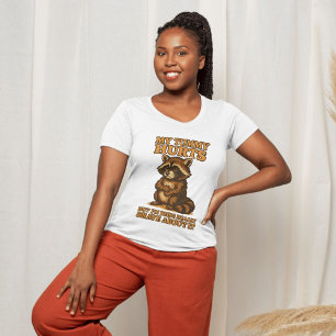 My Tummy Hurts But I’m Really Brave Racoon T-Shirt