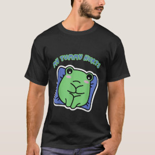 My Tummy Hurts funny sad frog Meme bellyache  T-Shirt