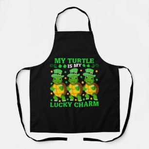 My Turtle Is My Lucky Charm Apron