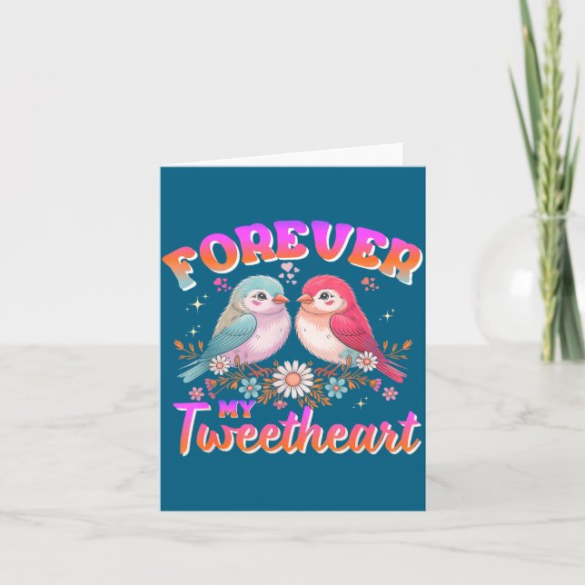 My Tweetheart Forever Valentines Day Love Couple B Card (Front)